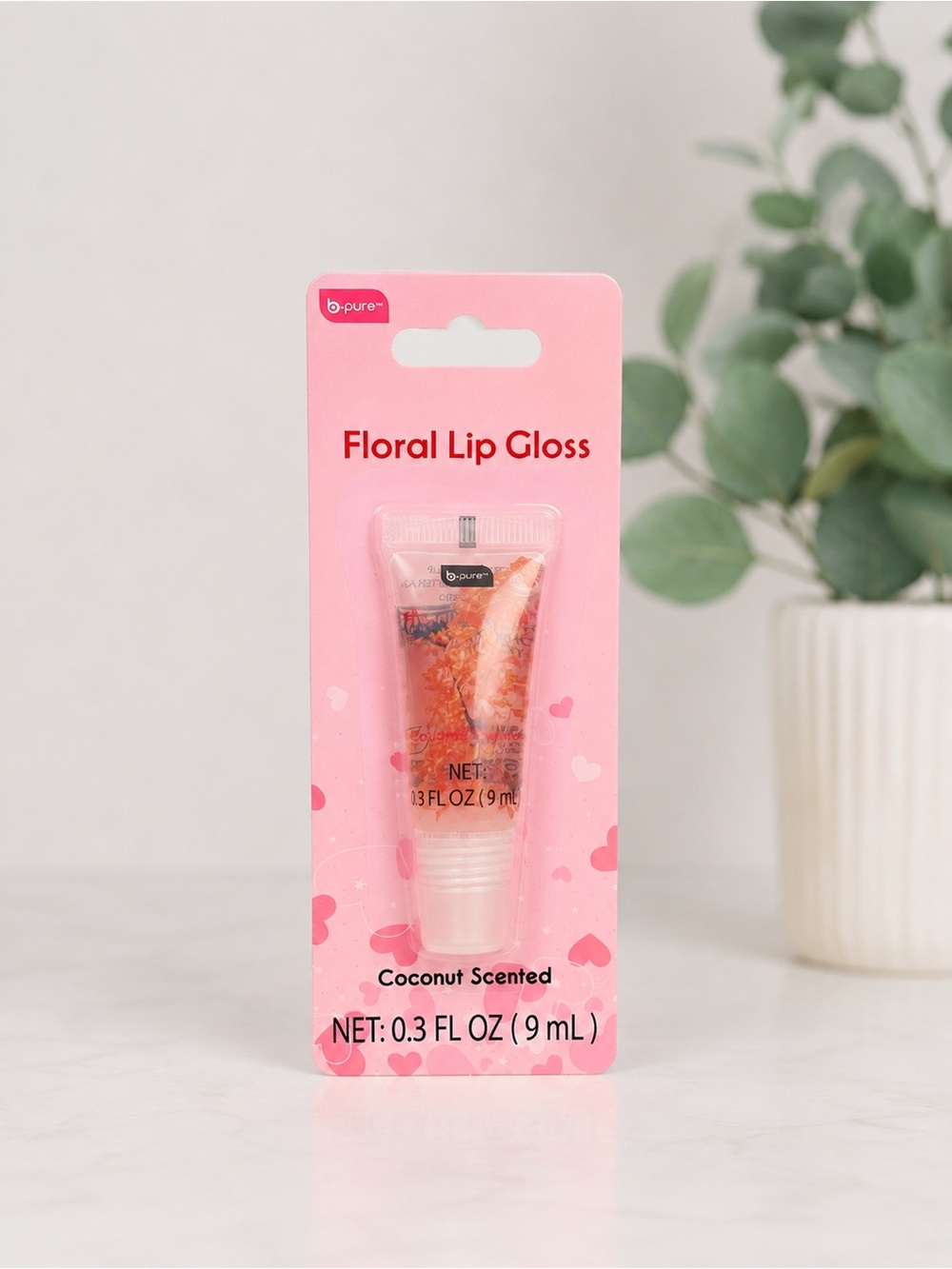 B Pure Floral Flower Coconut Scented Lip Gloss